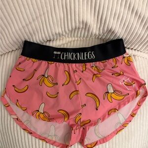 Women's Pink Banana Athletic Shorts